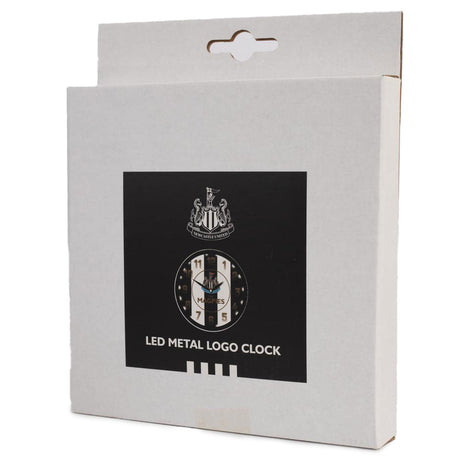 Newcastle United FC LED Stripe Wall Clock: 4 Clocks By Newcastle United
