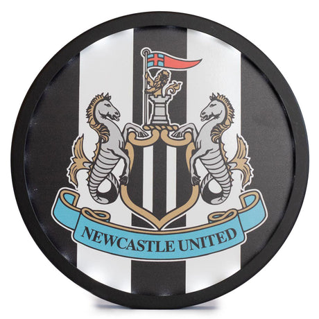 Newcastle United FC Metal LED Logo Sign: 1 Signs & Plaques By Newcastle United