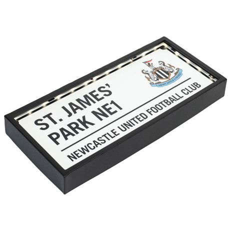 Newcastle United FC Metal LED Street Sign: 3 Signs & Plaques By Newcastle United