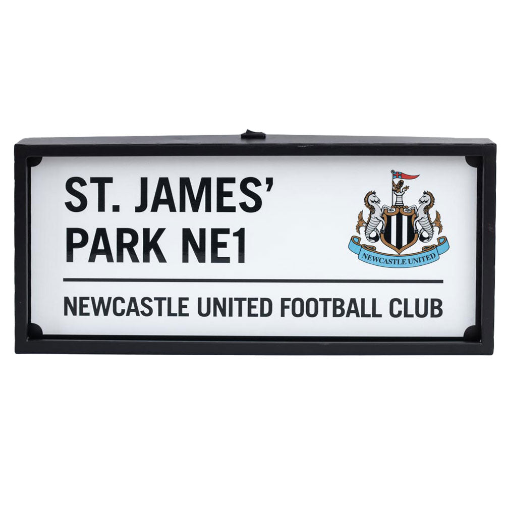 Newcastle United FC Metal LED Street Sign: 2 - Signs & Plaques By Newcastle United