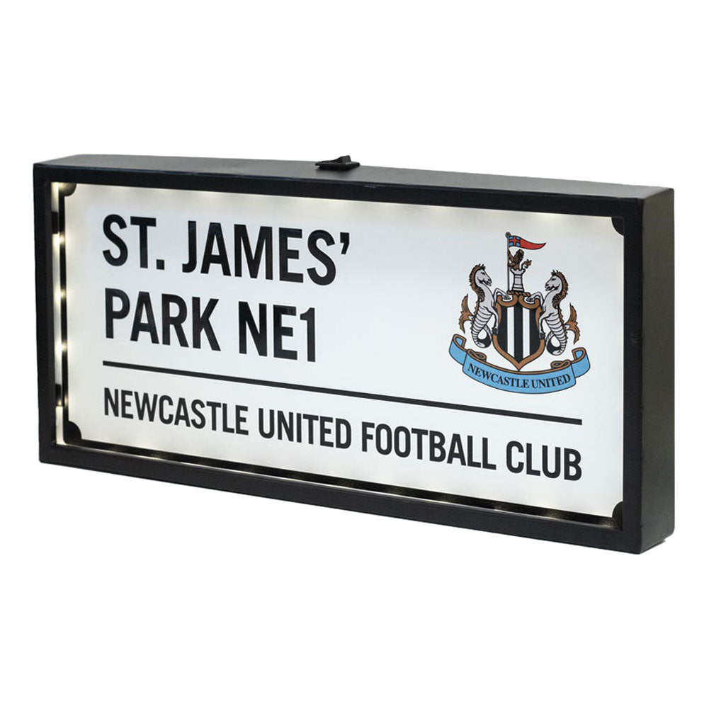 Newcastle United FC Metal LED Street Sign: 1 - Signs & Plaques By Newcastle United