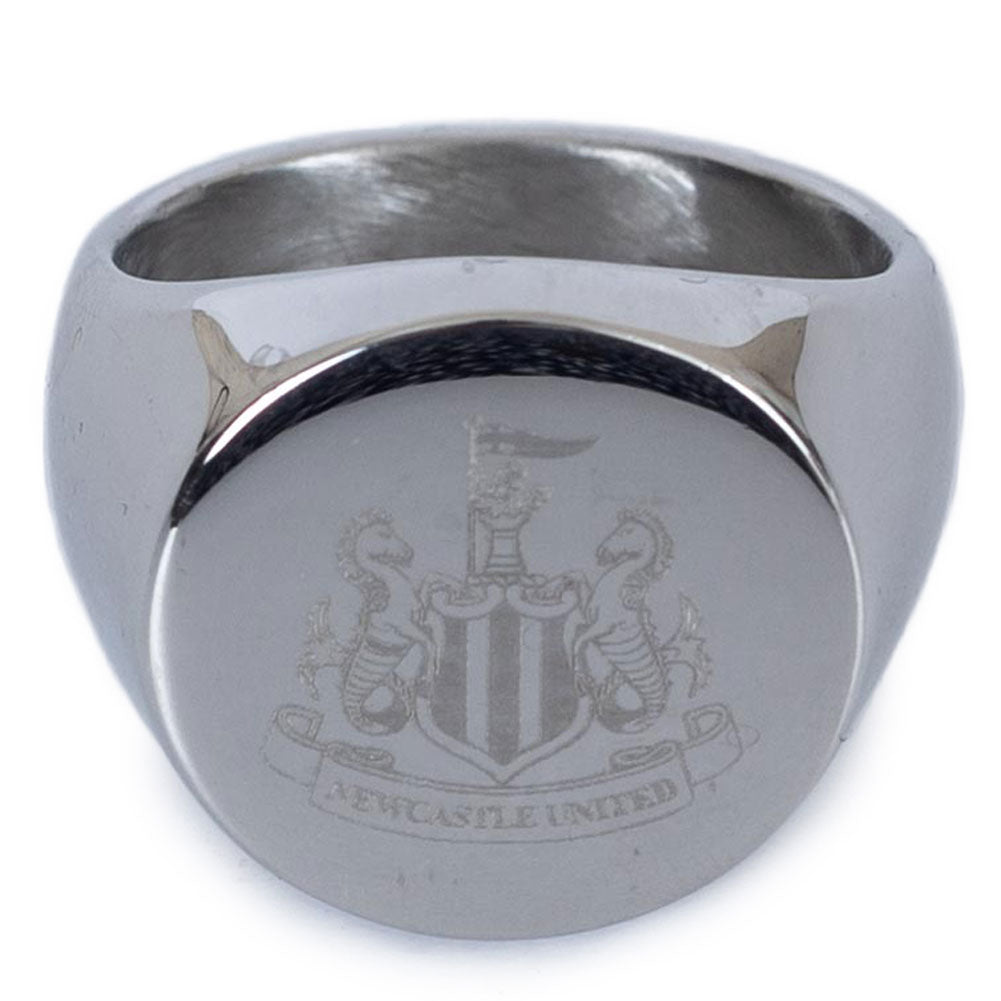 Newcastle United FC Round Signet Ring Large: 2 - Small - Jewellery By Newcastle United
