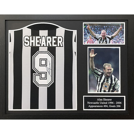 Alan Shearer Signed Framed Shirt - Newcastle United: 1 - Signed Memorabilia By Newcastle United