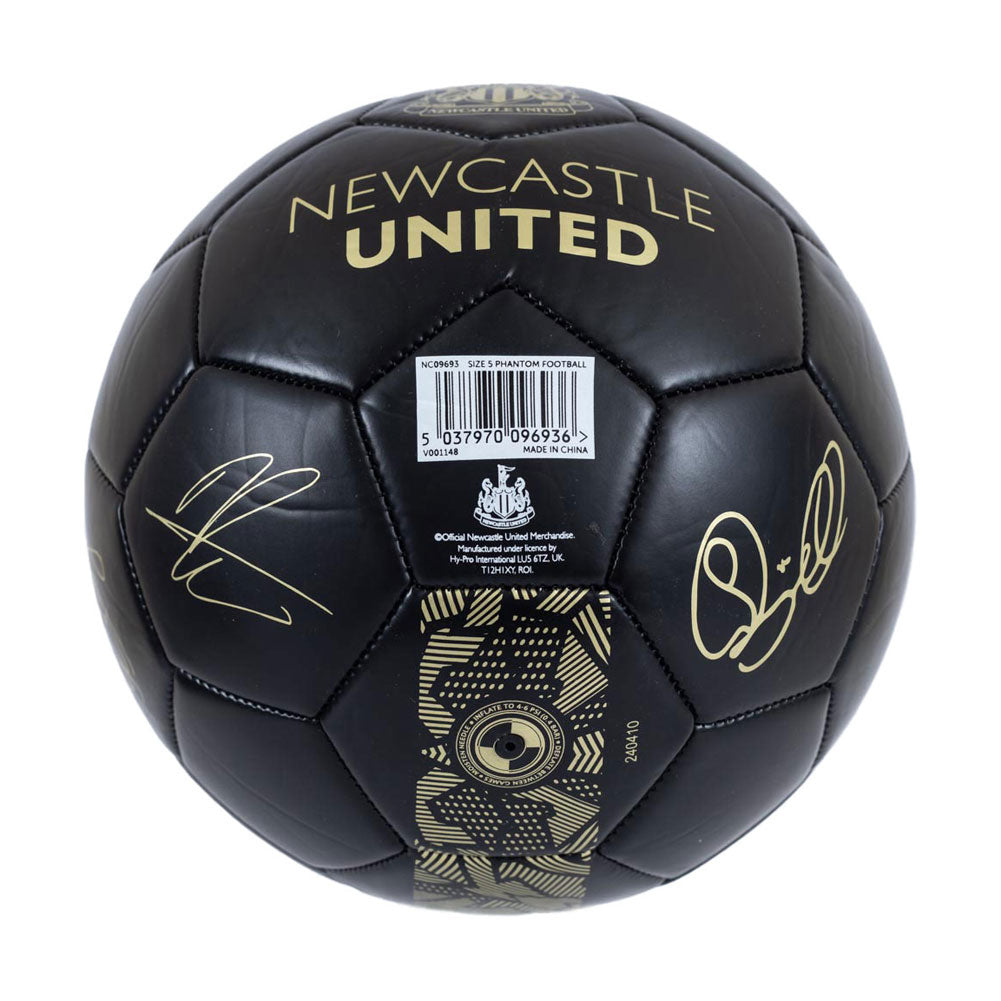 Newcastle United FC Sig Gold Phantom Skill Ball - Shop Balls At Gift Moments - 3