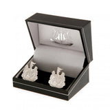 Newcastle United FC Silver Plated Formed Cufflinks: 1 - Cufflinks & Tie Slides By Newcastle United