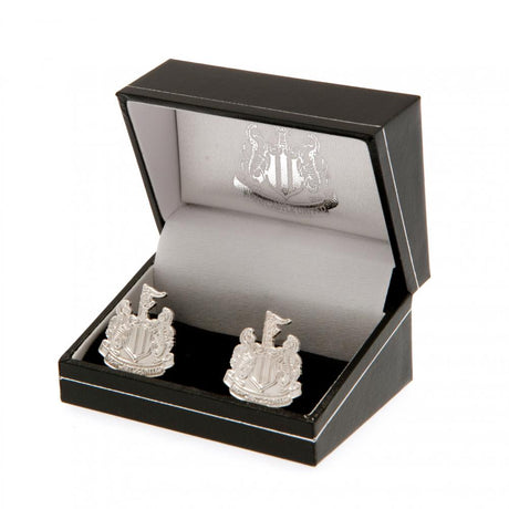 Newcastle United FC Silver Plated Formed Cufflinks: 1 - Cufflinks & Tie Slides By Newcastle United