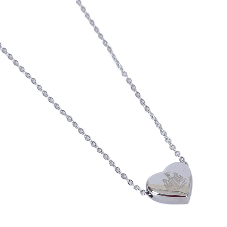 Newcastle United FC Stainless Steel Heart Necklace: 2 - Necklaces By Newcastle United
