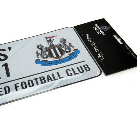 Newcastle United FC White Street Sign: 3 - Signs & Plaques By Newcastle United