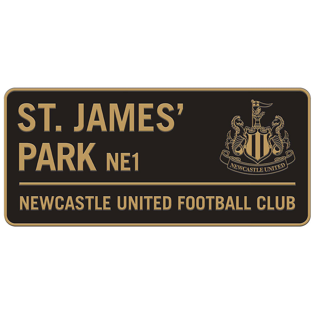 Newcastle United FC Two Tone Street Sign: 1 Signs & Plaques By Newcastle United