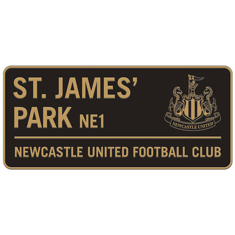 Newcastle United FC Two Tone Street Sign: 1 Signs & Plaques By Newcastle United