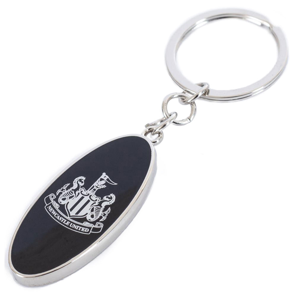 Newcastle United FC Ultimate Oval Keyring: 2 - Keyrings By Newcastle United
