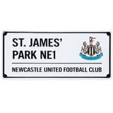 Newcastle United FC White Street Sign: 1 - Signs & Plaques By Newcastle United