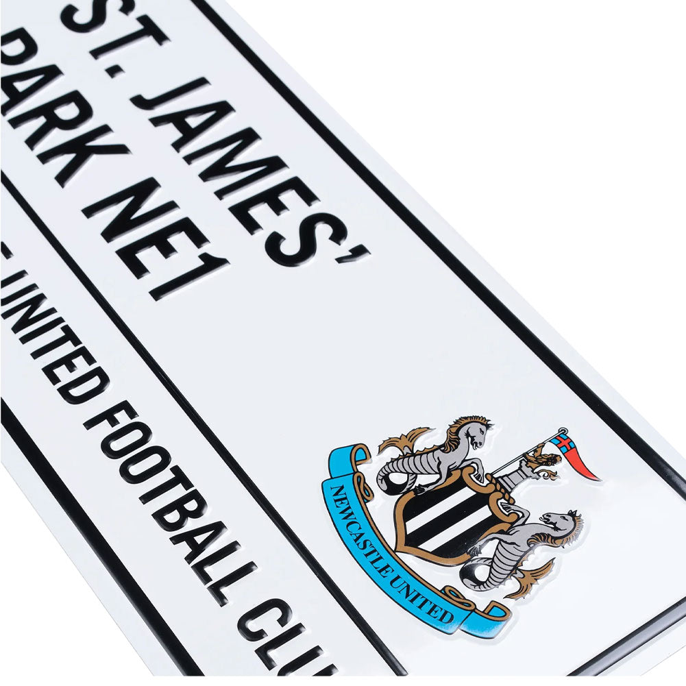 Newcastle United FC White Street Sign: 2 - Signs & Plaques By Newcastle United