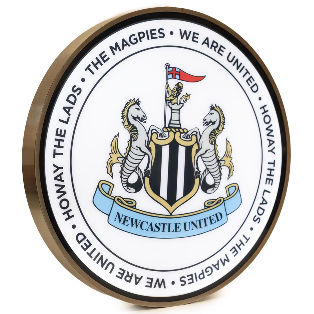 Newcastle United FC 12 Inch LED Wall Light: 2 - LED Lighting By Newcastle United
