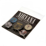 Nirvana Button Badge Set: 3 Badges By Nirvana