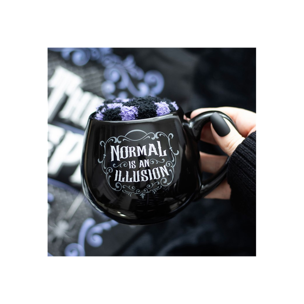Normal is an Illusion Gothic Mug and Socks Set: 6 - Mugs By Gift Moments