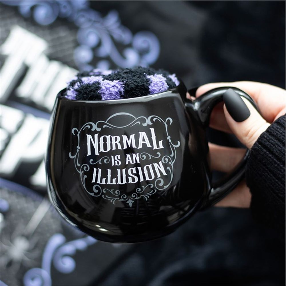Normal is an Illusion Gothic Mug and Socks Set: 1 - Mugs By Gift Moments