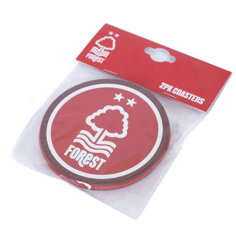 Nottingham Forest FC 2pk Coaster Set: 3 - Coasters By Nottingham Forest