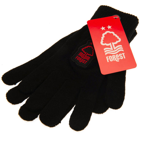 Nottingham Forest FC Knitted Gloves Junior: 3 - Gloves By Nottingham Forest