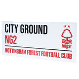 Nottingham Forest FC White Street Sign: 3 - Signs & Plaques By Nottingham Forest