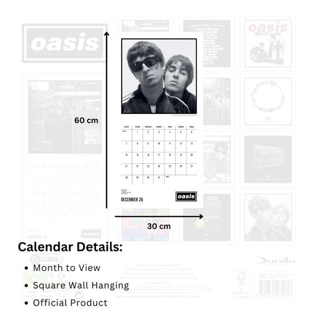 Oasis Square Calendar 2026: 4 - Calendars By Oasis