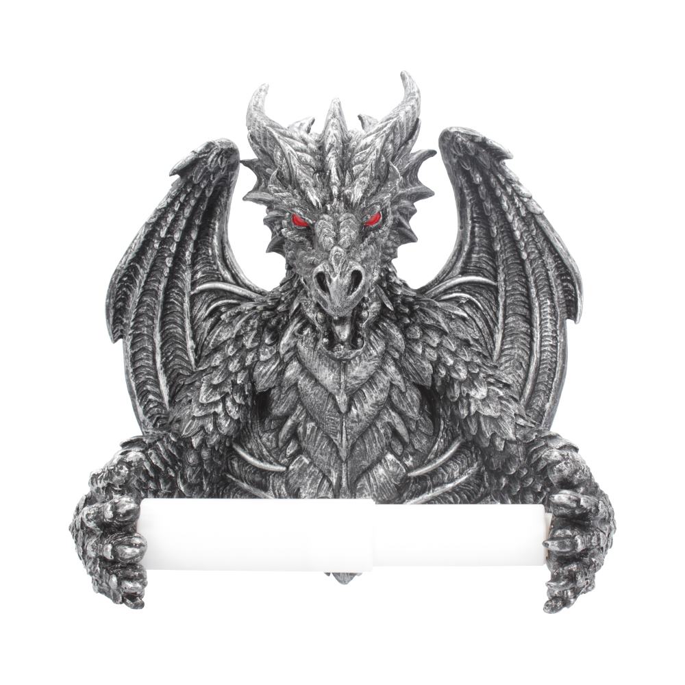 Obsidian Menacing Gothic Dragon Toilet Roll Holder - Shop Toilet Roll Holders At Gift Moments - 2