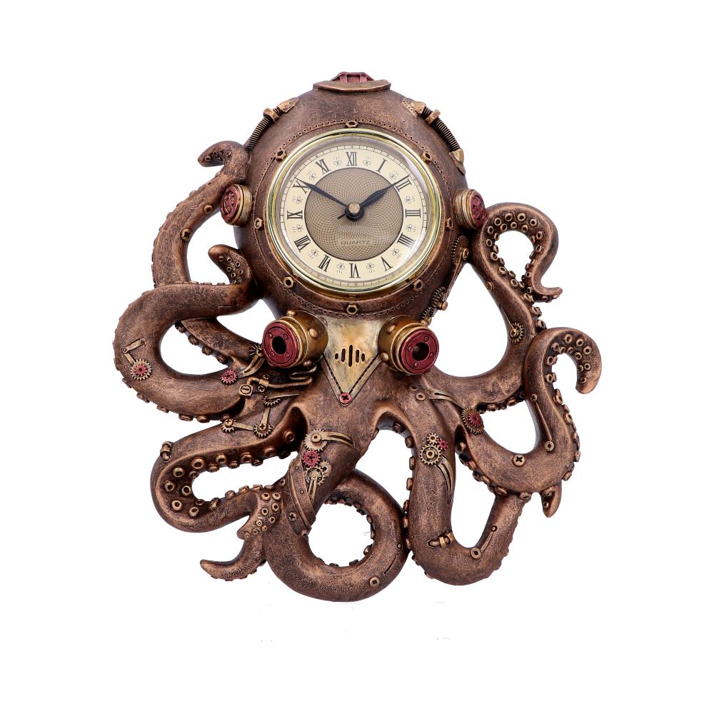 Octoclock Steampunk Octopus Squid Wall Clock: 2 Clocks By Gift Moments