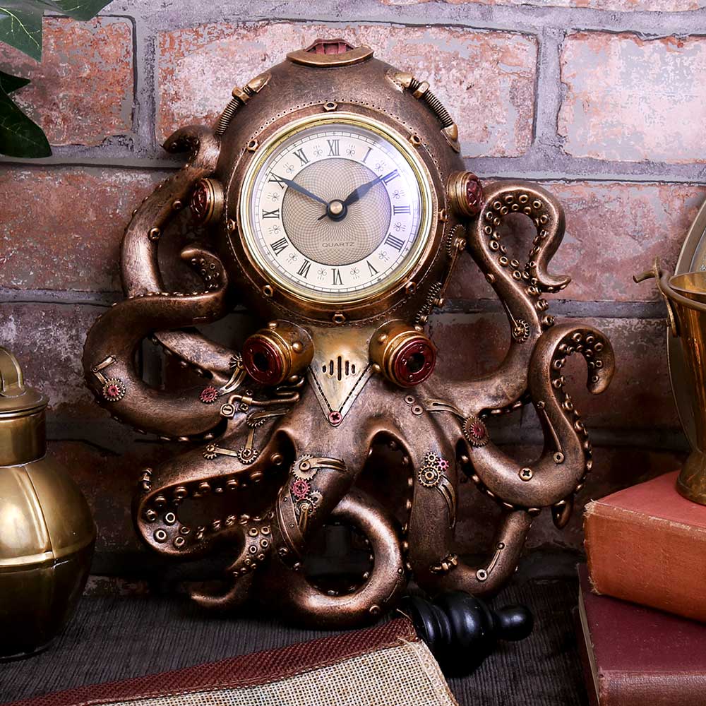 Octoclock Steampunk Octopus Squid Wall Clock: 1 Clocks By Gift Moments