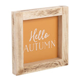 Hello Autumn Orange Wooden Frame Sign: 3 - Signs & Plaques By Gift Moments