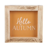 Hello Autumn Orange Wooden Frame Sign: 2 - Signs & Plaques By Gift Moments
