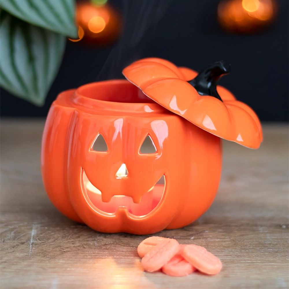 Orange Jack-O-Lantern Oil Burner: 1 - Oil & Wax Burners By Gift Moments