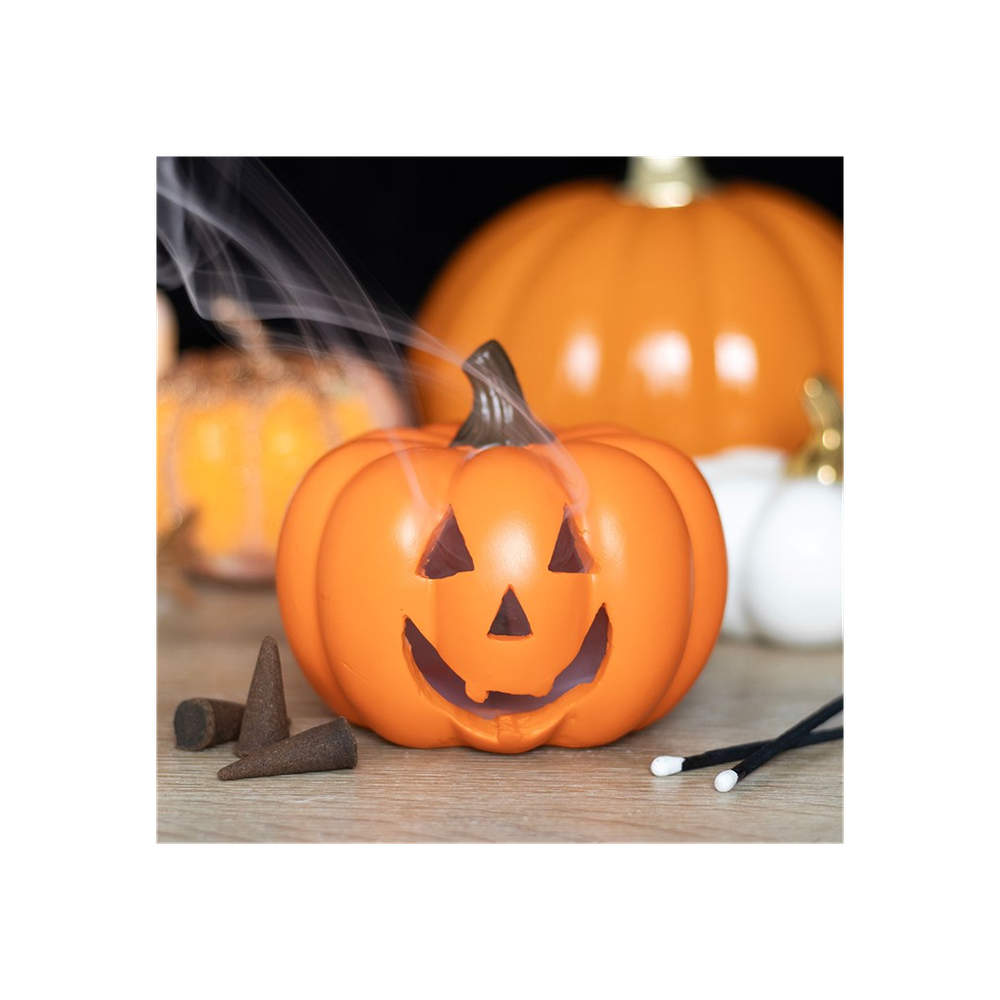 Orange Pumpkin Incense Cone Holder: 4 - Incense Holders By Gift Moments