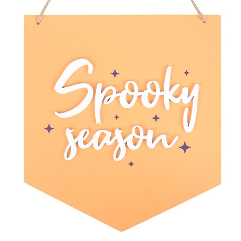 Spooky Season Orange Hanging Sign: 3 - Signs & Plaques By Gift Moments