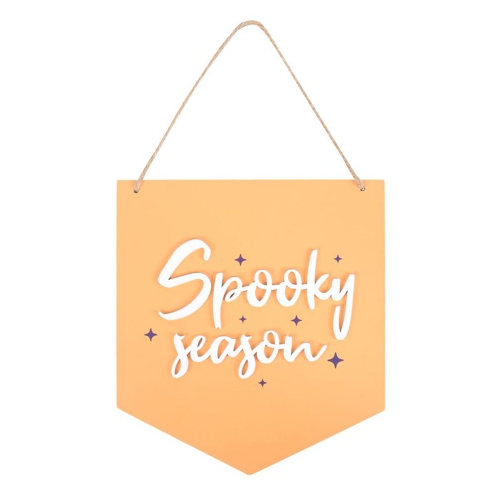 Spooky Season Orange Hanging Sign: 2 - Signs & Plaques By Gift Moments