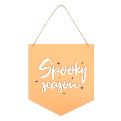 Spooky Season Orange Hanging Sign: 2 - Signs & Plaques By Gift Moments