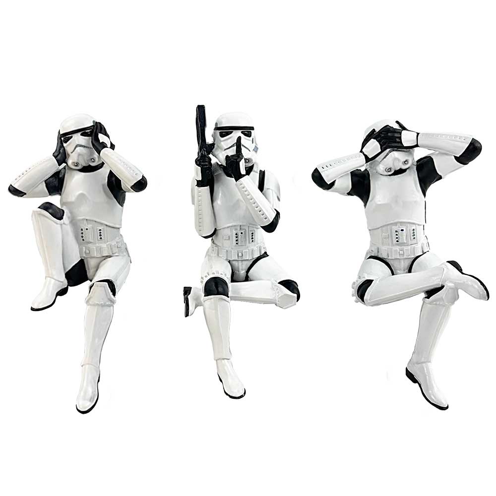 Original Stormtrooper Three Wise Sitting Figurines: 2 - Figures & Collectables By Original Stormtrooper