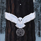 Owl Talisman Hanging Decoration: 1 - Wall Hanging Sculptures By NN Designs