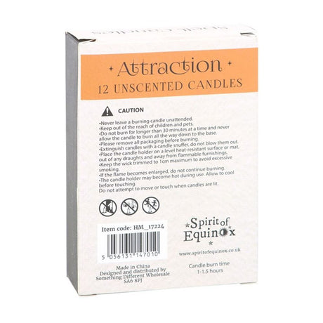 Pack of 12 Attraction Spell Candles: 2 - Candles By Gift Moments