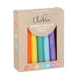 Pack of 14 Unscented Chakra Energy Candles: 1 - Candles By Gift Moments