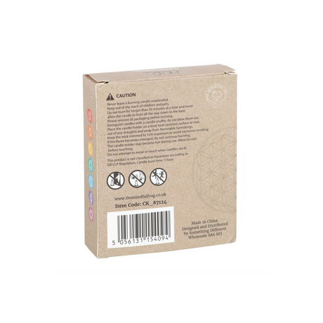 Pack of 14 Unscented Chakra Energy Candles: 4 - Candles By Gift Moments