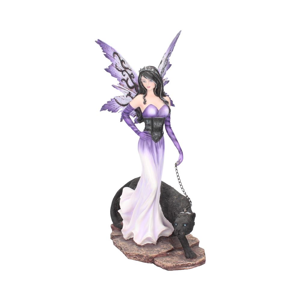 Panthea Purple Fairy and Panther Companion Figurine: 2 - Figurines Medium (15-29cm) By Gift Moments