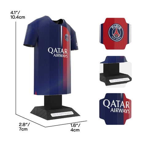 Paris Saint-Germain 23/24 Metal Home Jersey Kit: 6 - Display Kit By Paris Saint Germain