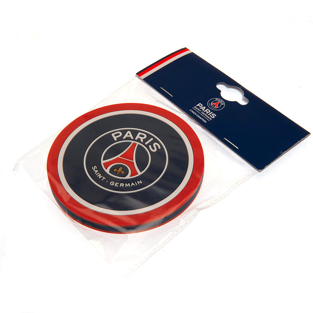 Paris Saint Germain FC 2pk Coaster Set: 3 - Coasters By Paris Saint Germain