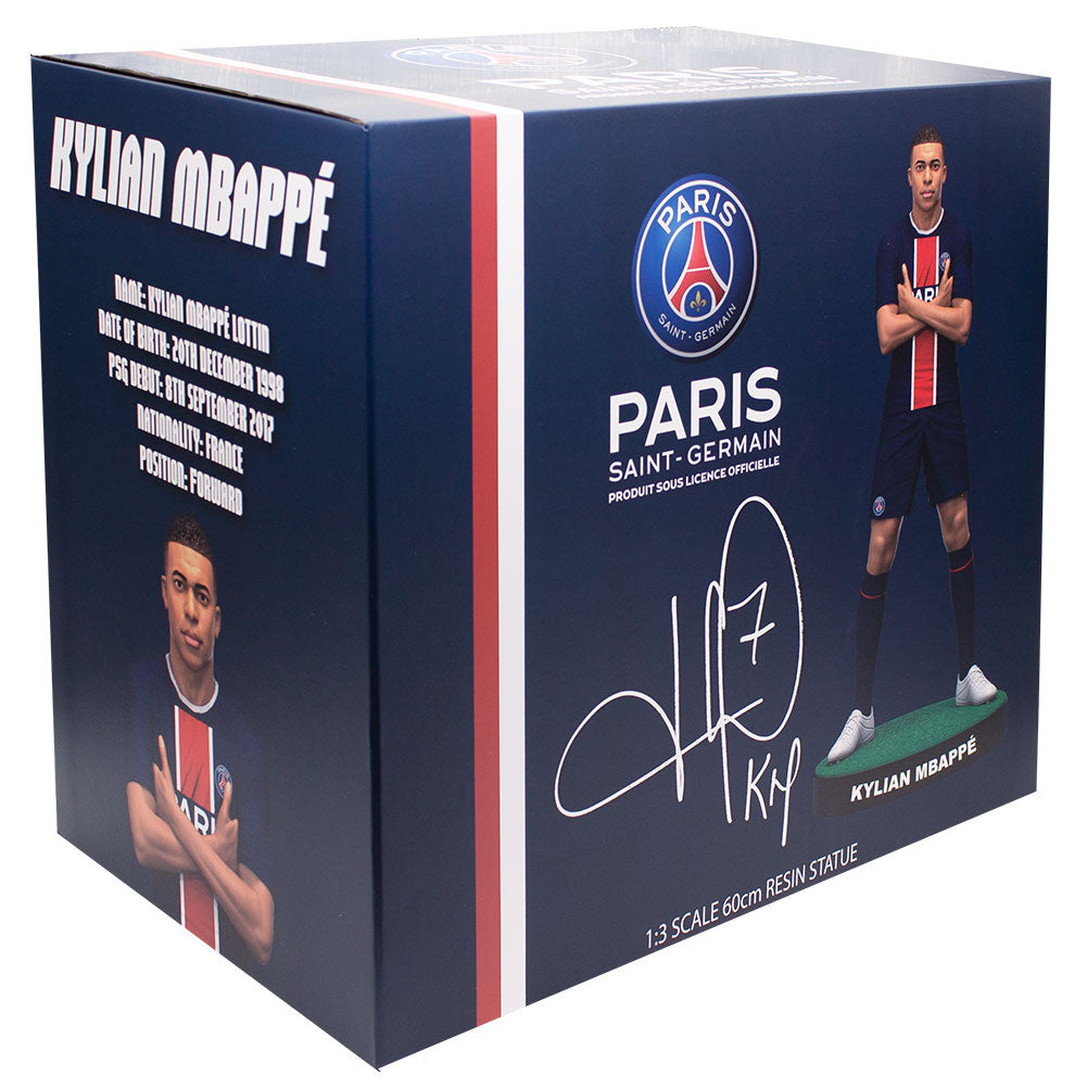 Paris Saint Germain FC Football’s Finest Kylian Mbappe Premium 60cm Statue: 5 - Figures & Collectables By Paris Saint
