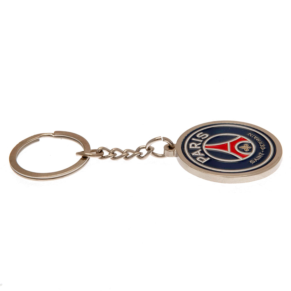 Paris Saint Germain FC Crest Keyring - Shop Keyrings At Gift Moments - 3
