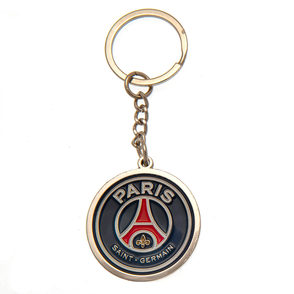 Paris Saint Germain FC Crest Keyring - Shop Keyrings At Gift Moments - 2