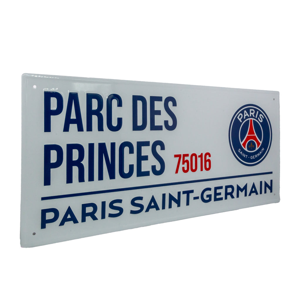 Paris Saint Germain FC White Street Sign: 2 - Signs & Plaques By Paris Saint Germain