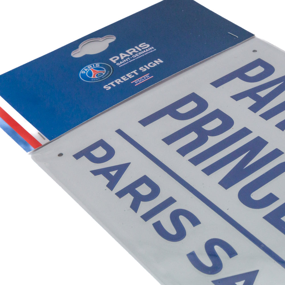 Paris Saint Germain FC White Street Sign: 4 - Signs & Plaques By Paris Saint Germain