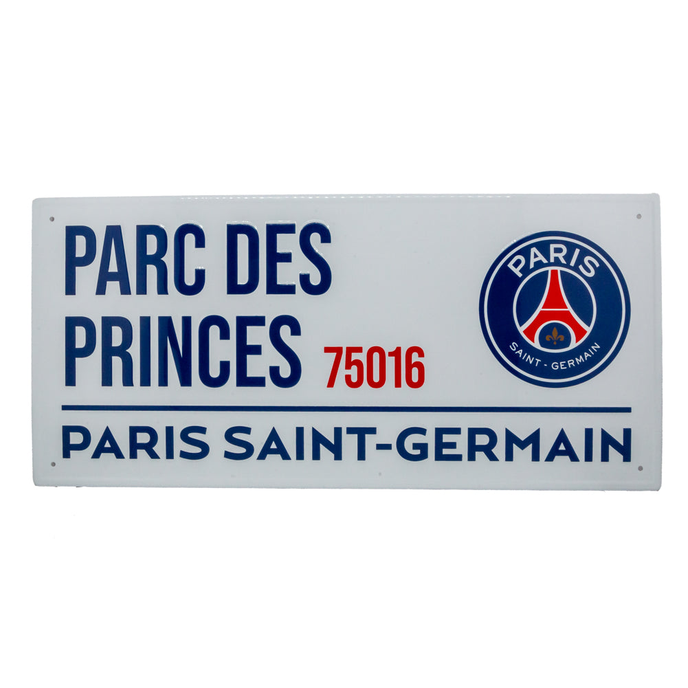 Paris Saint Germain FC White Street Sign: 1 - Signs & Plaques By Paris Saint Germain