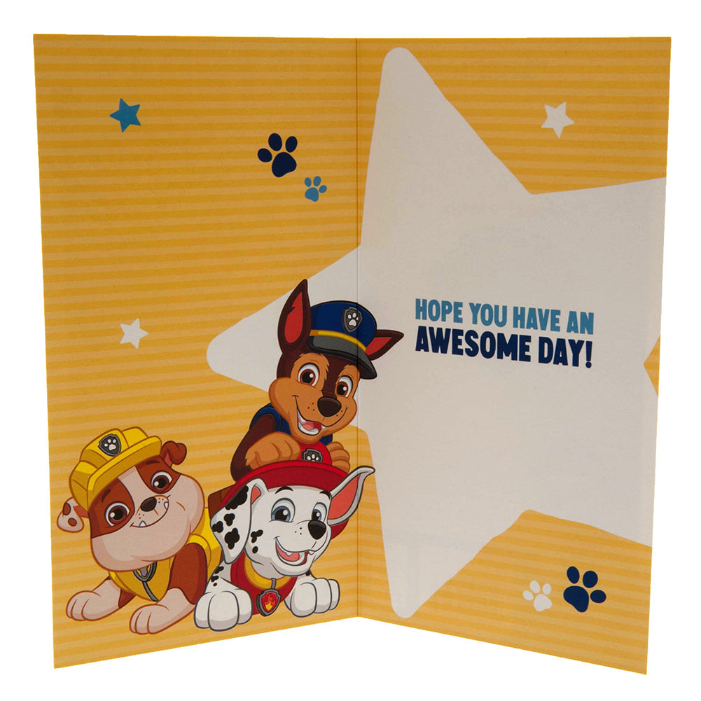 Paw Patrol Birthday Card Boy: 3 - Greeting Cards By Paw Patrol